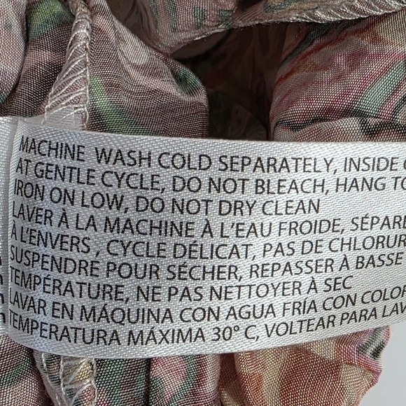 DEX Retro Floral Wide Leg Pants 70s Soft Girl Medallion Print Size Small NWT - Picture 10 of 10